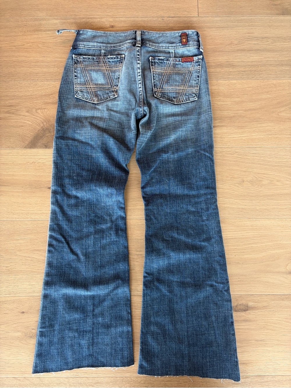 Women’s blue flare jeans